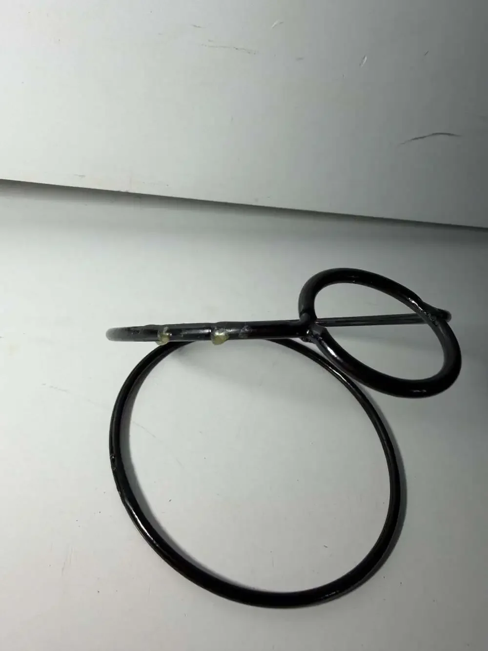 Matte Black Metal Towel Ring